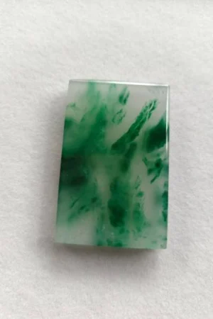 African jade plain square pendant ornament